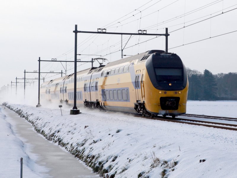 NS zal aanstaande maandag ook rijden volgens de winterdienstregeling. (Foto: Joost J. Bakker)