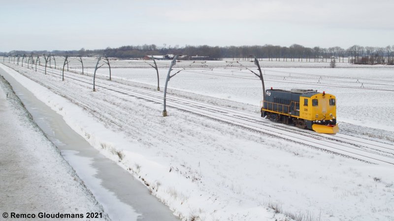 De inzet van de 2205 van de SHD op de Betuweroute (Foto: Remco Gloudemans)