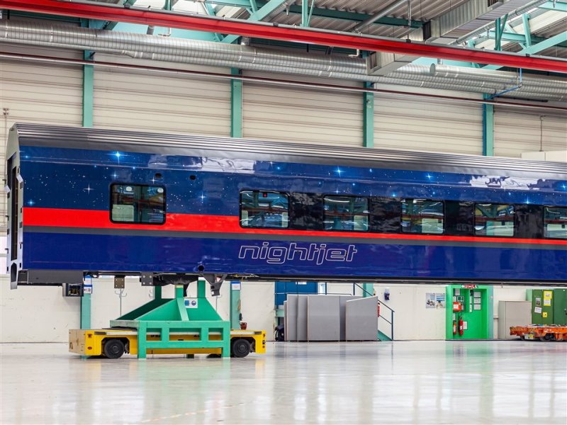 De nieuwe NightJet in aanbouw (Foto: Siemens / �BB)