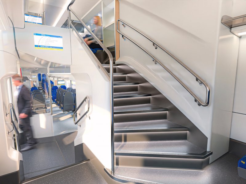 Er worden brede trappen aangebracht (Foto: Alstom)