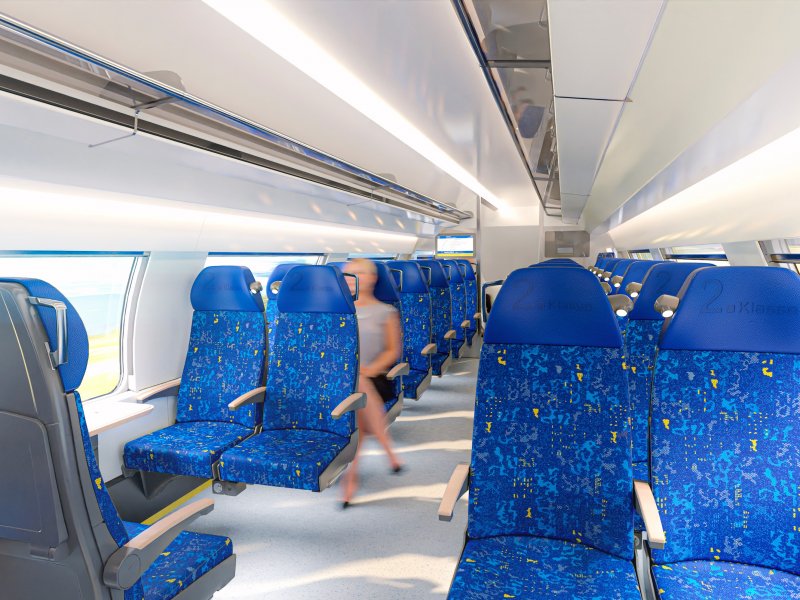 De bovenverdieping met de tweede klasse (Foto: Alstom)