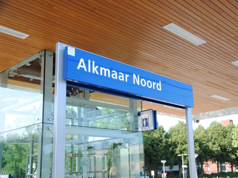 Het station van Alkmaar Noord waar de bedreiging plaatsvond. (Foto: Thomas van der Meer)