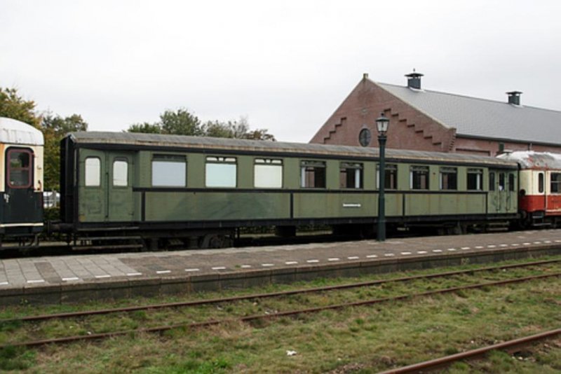 Het nostalgische Blokkendoos rijtuig bij de STAR in Stadskanaal. (Foto: MIJSM)