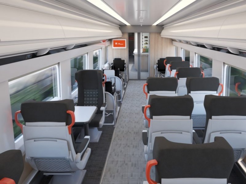 De coup�s zijn voorzien van draaibare stoelen.  (Foto: CAF)