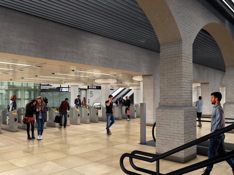 De werkzaamheden aan Amsterdam Centraal gaan een nieuwe fase in. (Foto: ProRail/ZJA)