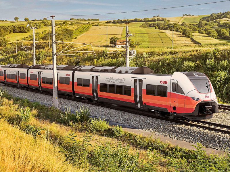 De toekomstige Mireo's voor de Oostenrijkse �BB. (Foto: Siemens Mobility / �BB)