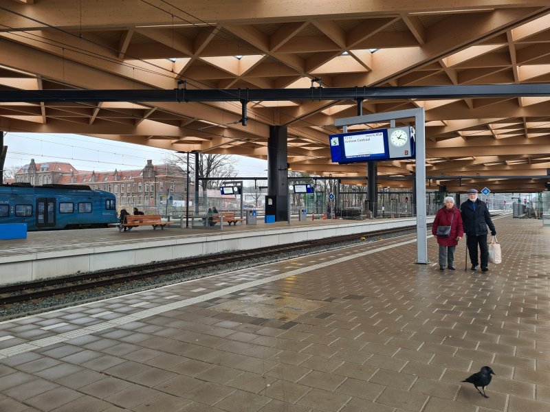 De toegankelijkheid van station Ede-Wageningen laat momenteel te wensen over. (Foto: Treinenweb.nl)