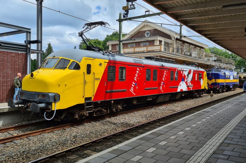 Ook de MotorPost 3029 van Stichting 2454 CREW was aanwezig. (Foto: Treinenweb.nl)