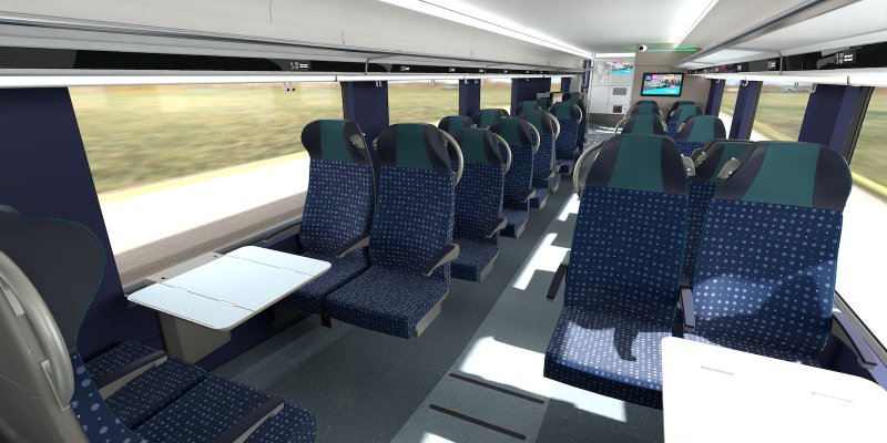 De tweede klas coup�. (Foto: Alstom)