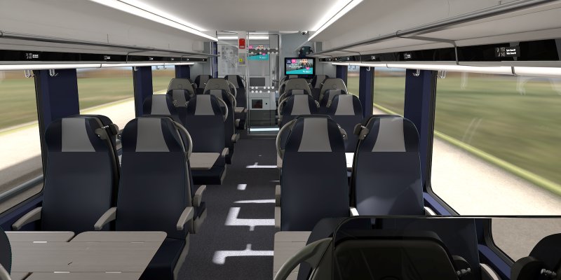 De eerste klasse coup�. (Foto: Alstom)