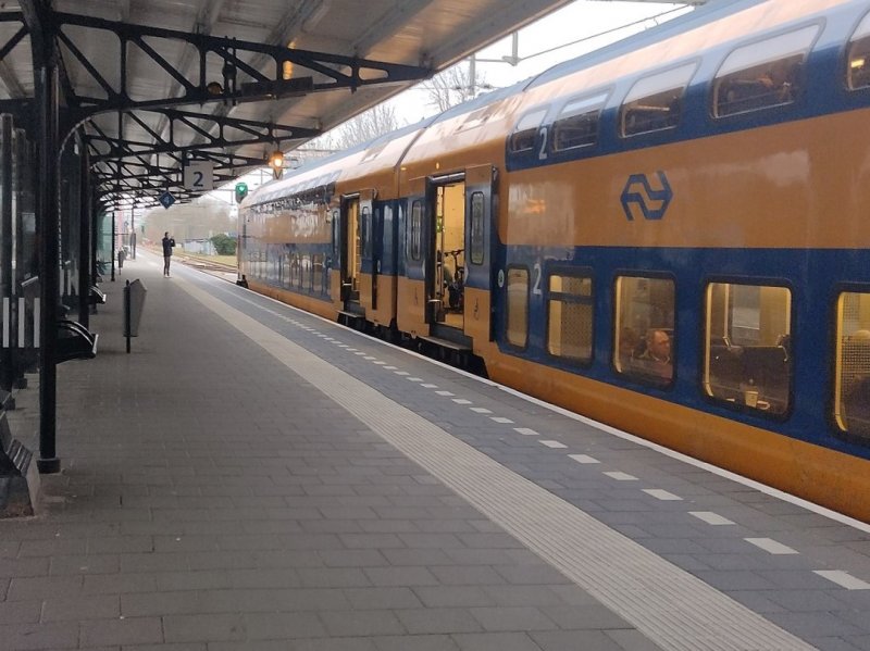 ProRail maakt de flessenhals op het spoor tussen Zwolle en Meppel komende jaren robuuster. (Foto: Sneeuwvlakte)