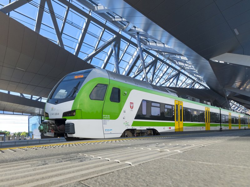 De FLIRT van Koleje Mazowieckie. (Foto: Stadler Rail)