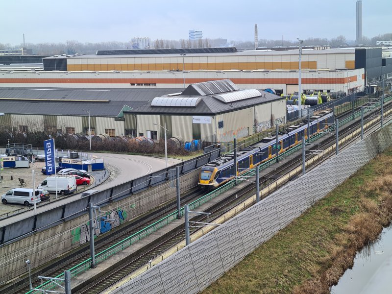 De vier sporen tussen Den Haag en Rotterdam (Foto: Treinenweb)