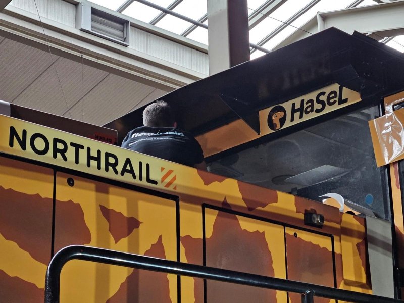 Ook de locomotief is naar de giraffe genoemd. (Foto: HSL Netherlands)