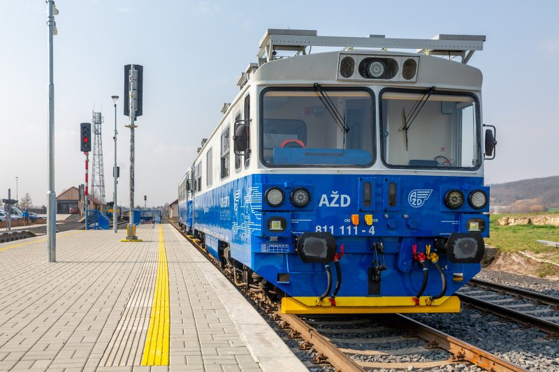 De autonome trein in Tsjechi�. (Foto: A�D)