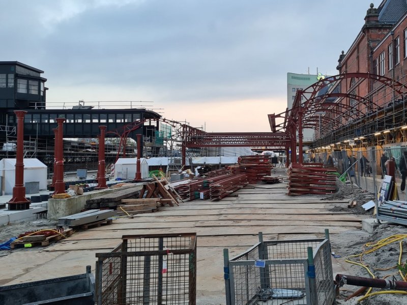 De historische overkapping zal de komende periode ook weer terugkeren. (Foto: Treinenweb/Clayweb)