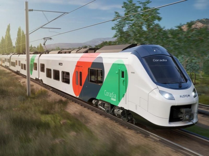 Een voorbeeld van de Coradia Stream, het gaat hier niet om het ontwerp van de Griekse trein. (Foto: Alstom Advanced & Creative Design)