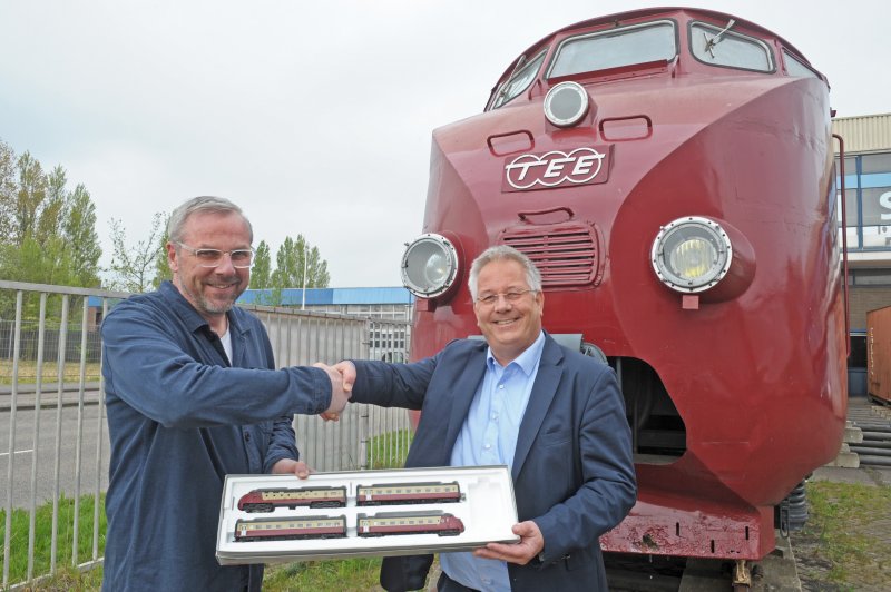 De historische Trans Europe Express van het NTM is overgenomen. (Foto: Quintus Vosman/Stichting Trans Europ Express)