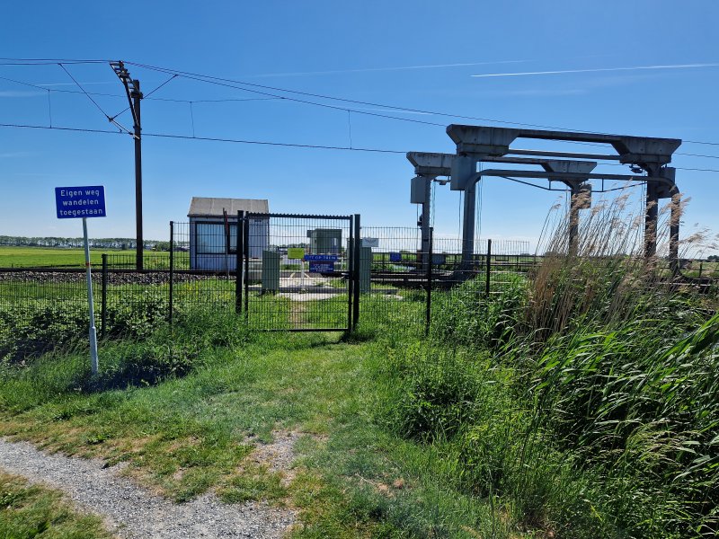 De spoorbrug over de Dubbele Wiericke bij Nieuwerbrug aan den Rijn. (Foto: Treinenweb/Clayweb)