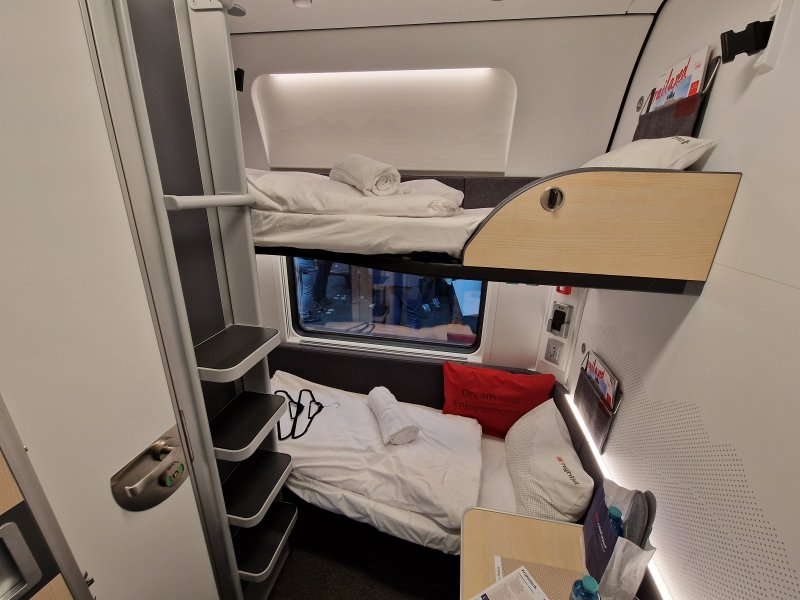 De slaapcoupe die voorzien is van het meeste comfort voor de reiziger. (Rechten: Treinenweb/Clayweb)