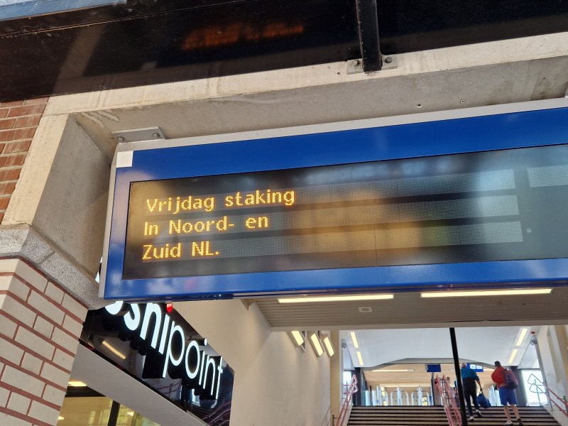 De NS worstelt momenteel nog met een aantal ingediende claims vanwege de stakingen in juni. (Foto: Treinenweb/Clayweb)