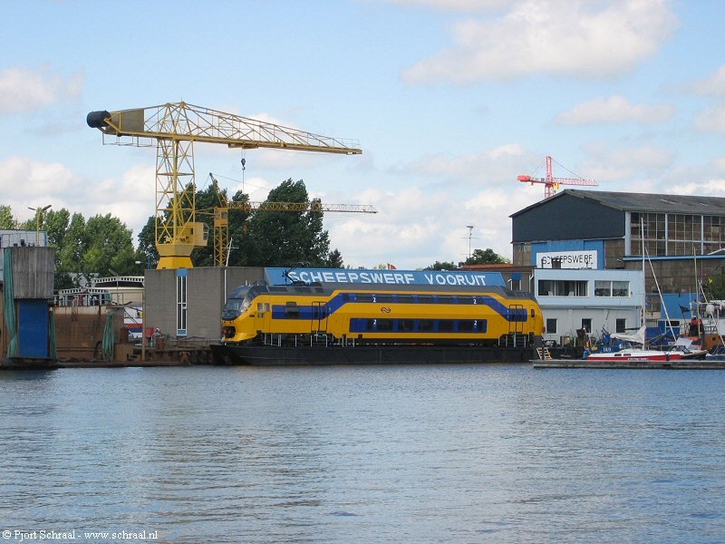 De Railklipper in voorbereiding op een scheepswerf in Zaandam. (Rechten: Pjort Schraal)