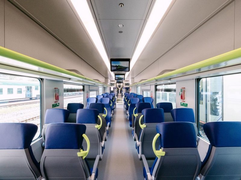 Het interieur van de ETR 108. (Foto: Alstom)
