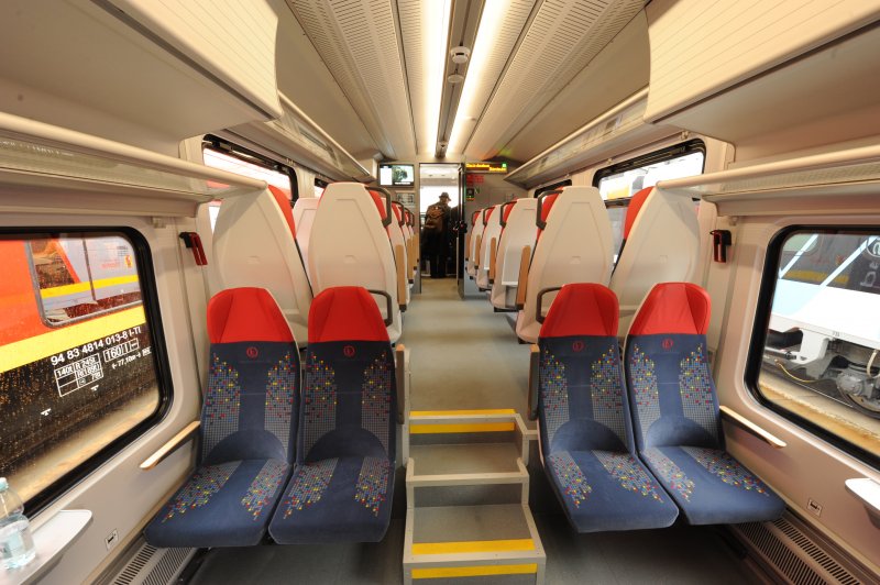 Het interieur van de Regio 160 treinen van PESA. (Rechten: Bahn-Journalist)