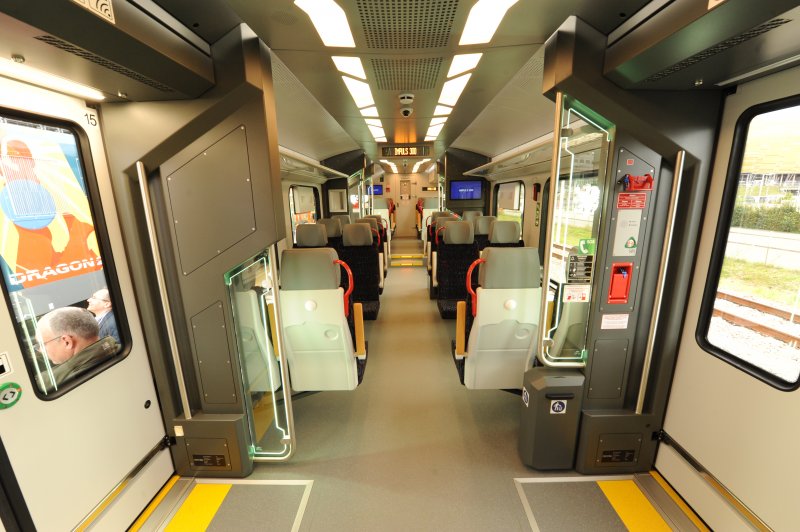 Het interieur van de Impuls-trein. (Rechten: Bahn-Journalist)