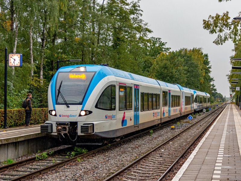 De huisstijl van Breng die volgend jaar wordt ingewisseld voor de RRReis livrei. (Foto: Rob Dammers)