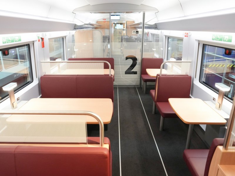 Voor lekkere (Duitse) versnaperingen kan je terecht in de bistro. (Rechten: Deutsche Bahn AG / Oliver Lang)