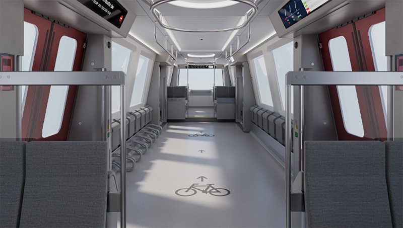 Het interieur van de nieuwe toekomstige treinen. (Foto: Siemens / Stadler Rail)