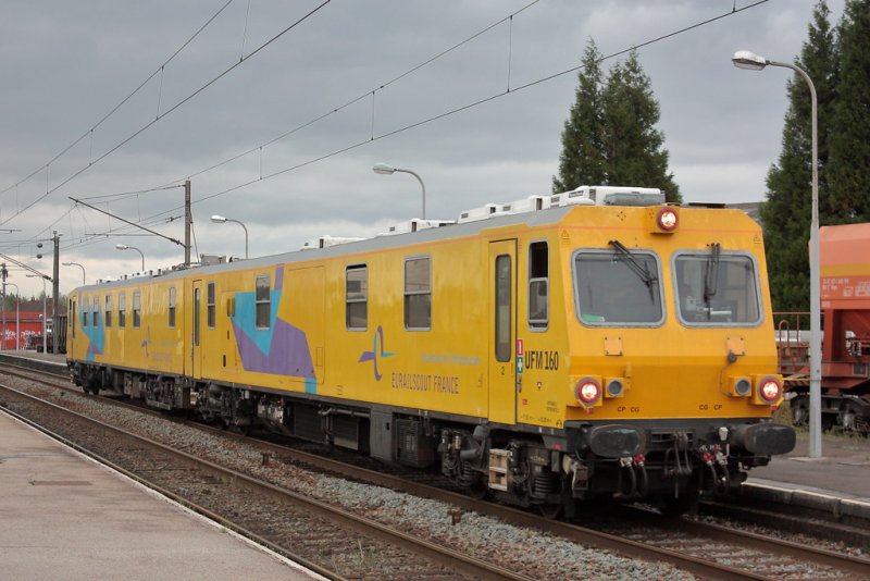 De UFM 160 ergens in het buitenland, een plek waar Eurailscout ook diverse metingen uitvoert. (Rechten: Nicolas B.)