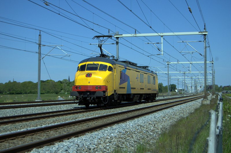 De Motorpost Jim, ook bekend als de BRT-08, die in 2019 terzijde werd gesteld. De Jules is die hetzelfde eruit ziet, is nog steeds actief op het spoor. (Rechten: Bart)