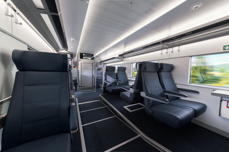 De eerste klasse. (Rechten: Westbahn / Stefan Lengsteiner)