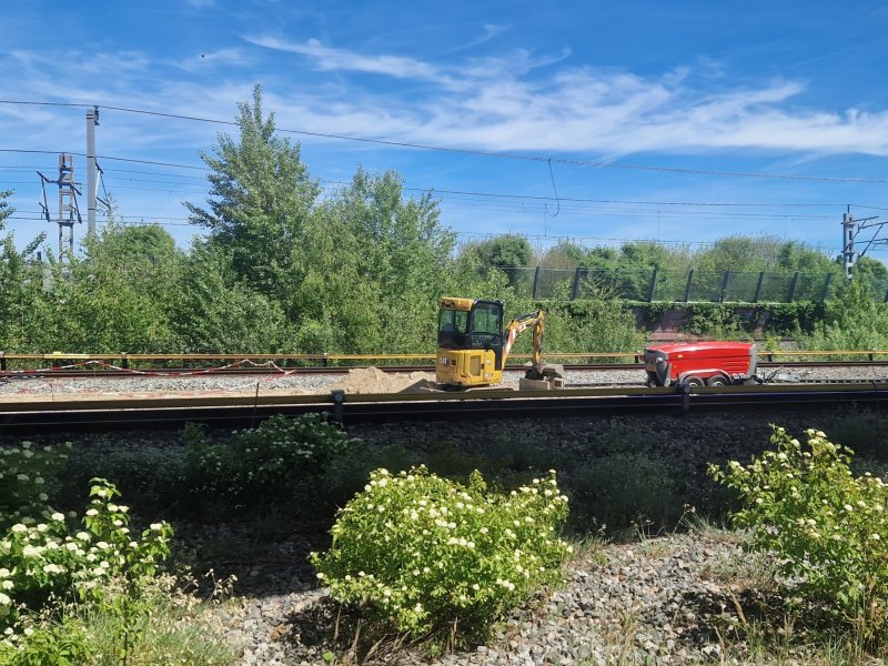 Er is groot onderhoud uitgevoerd aan het spoor tussen Utrecht en Amsterdam. (Foto: Treinenweb/Clayweb)