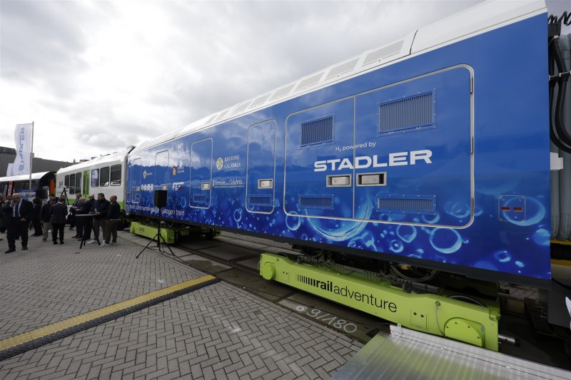 De powerpack voor de waterstoftanks en de benodigde apparatuur. (Rechten: Stadler)
